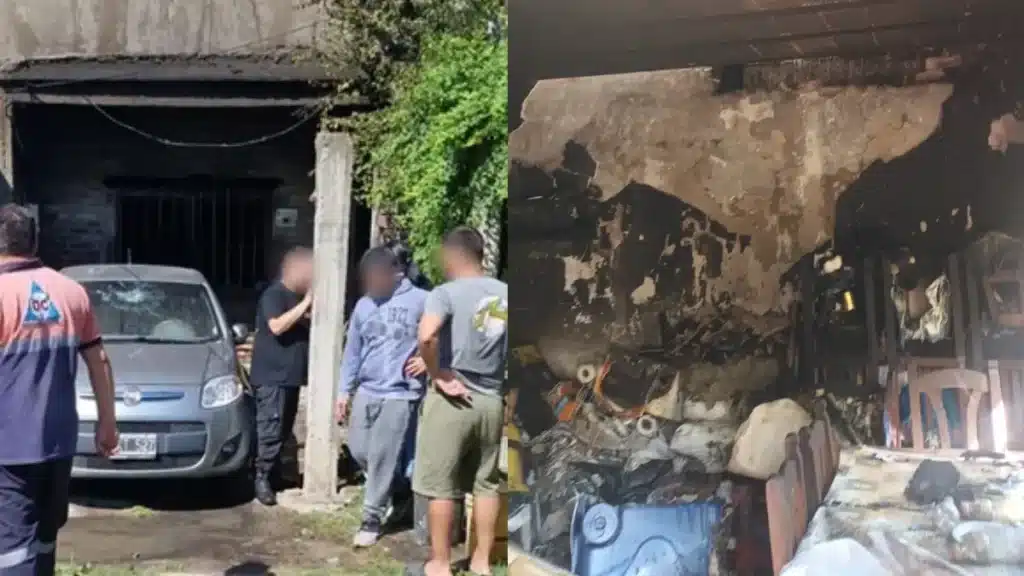 Incendio en Villa Fiorito: cortocircuito dañó una casa y fue controlado —…
