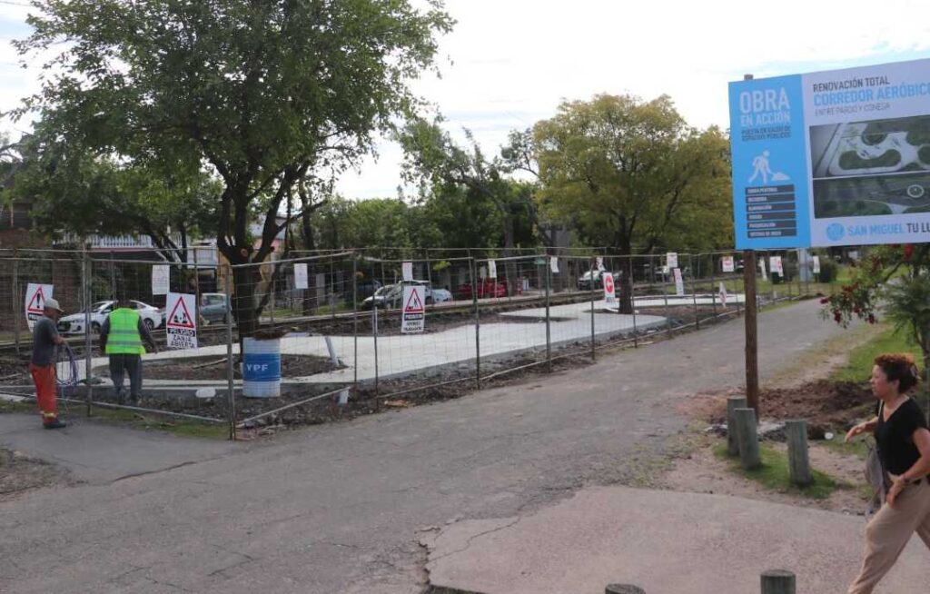 Avanza la renovación integral del Corredor Aeróbico en Muñiz, un proyecto de…