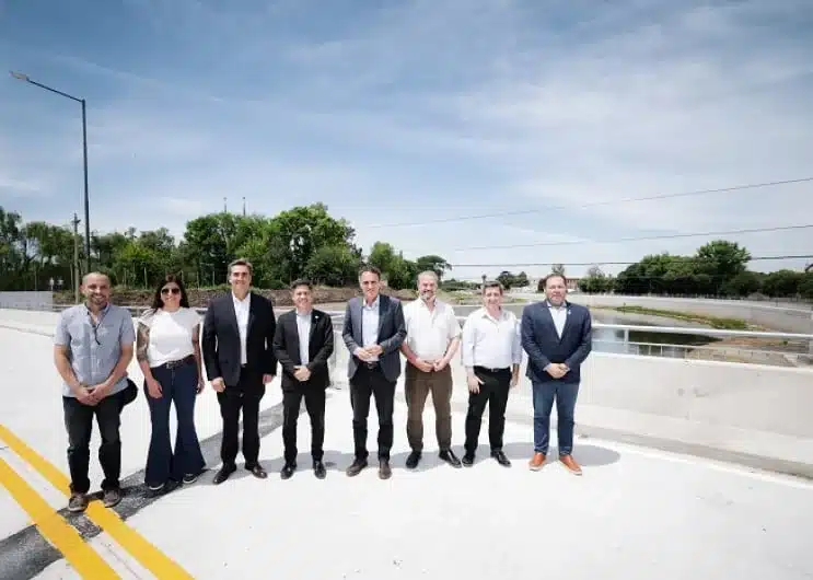 Kicillof inaugura puente Gogna para mitigar inundaciones en Luján — Imagen 1