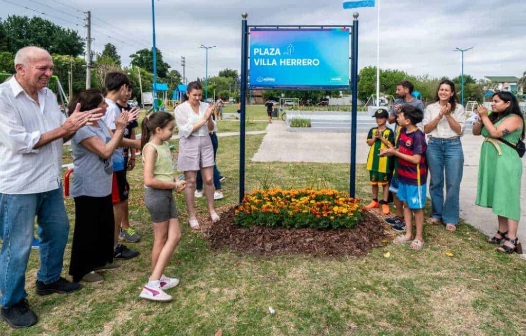 Moreno Sur recupera espacios públicos con nueva plaza en Villa Herrero —…