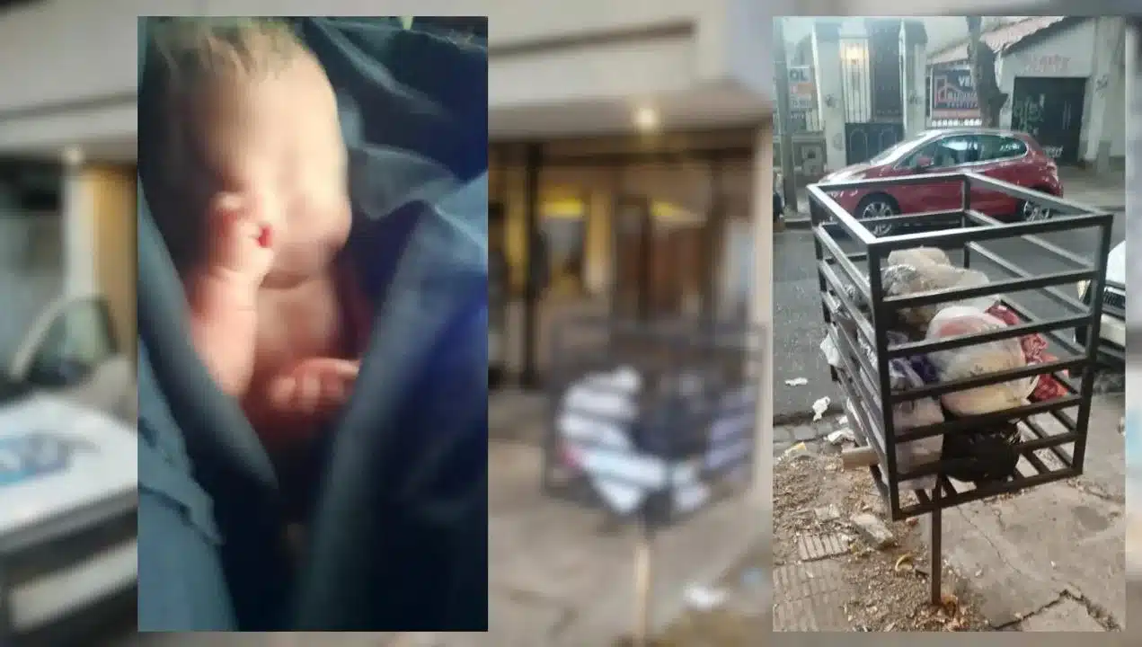 Milagro en San Martín: encontraron a una beba recién nacida dentro de un tacho…