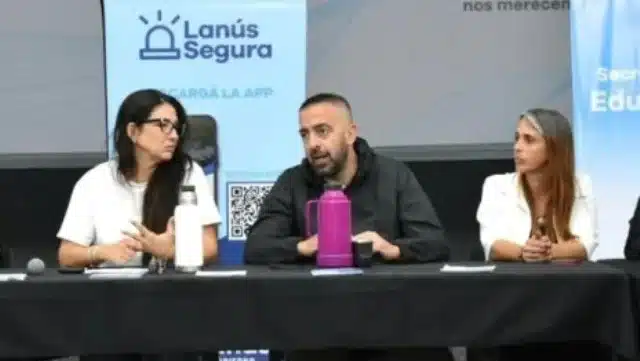 Castillo presentó informe sobre seguridad en Lanús, con bajos índices de…
