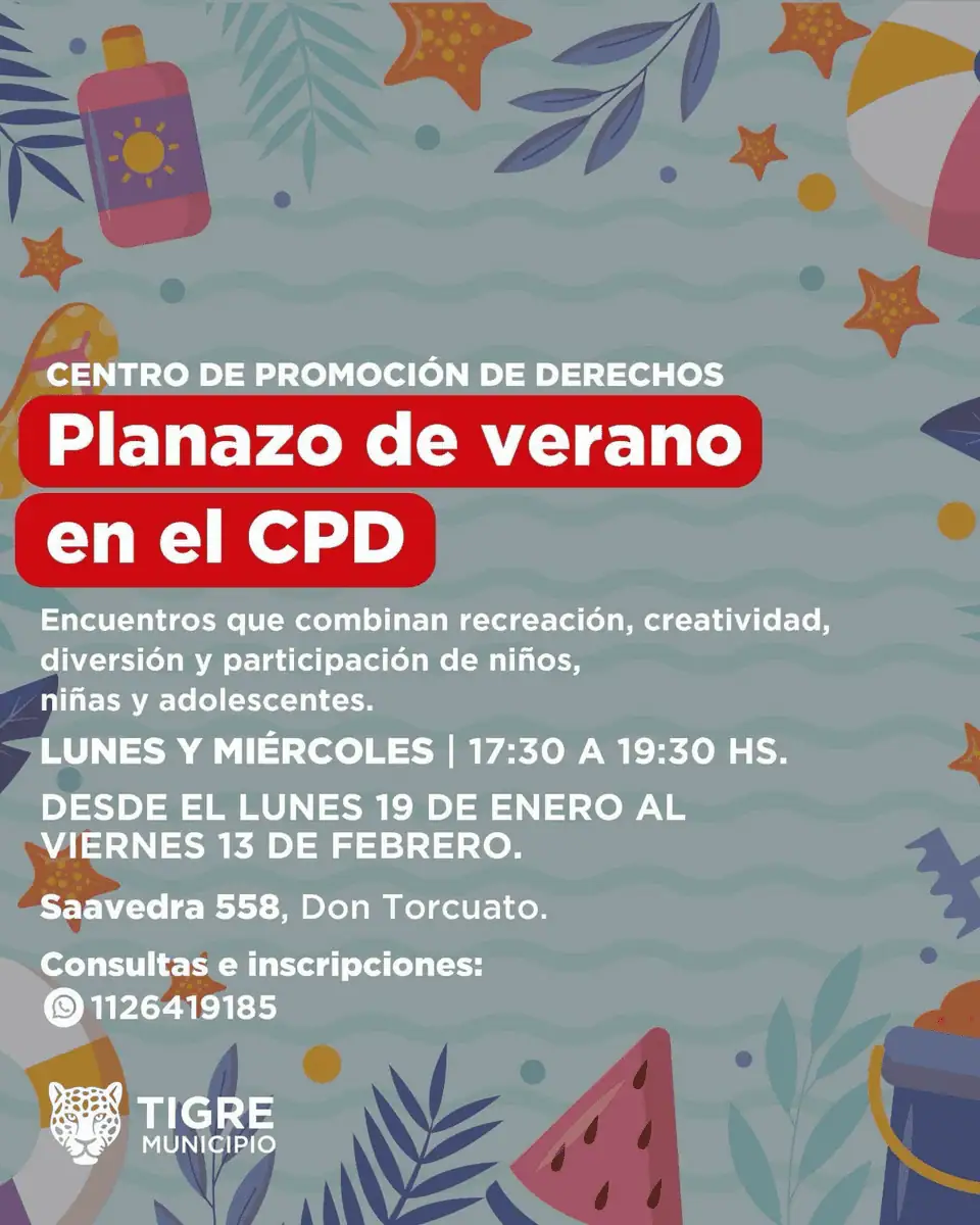 Planazo de verano en Tigre para jóvenes — Imagen 1