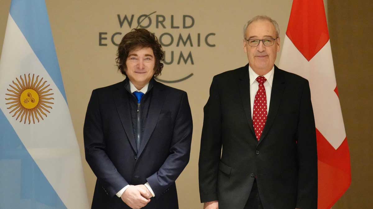 Comenzaron las actividad de Milei en Suiza, en la previa a su exposición en el…