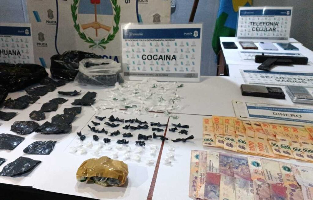 Desarticularon banda narco en Moreno: El Municipio de Moreno, a través de la —…
