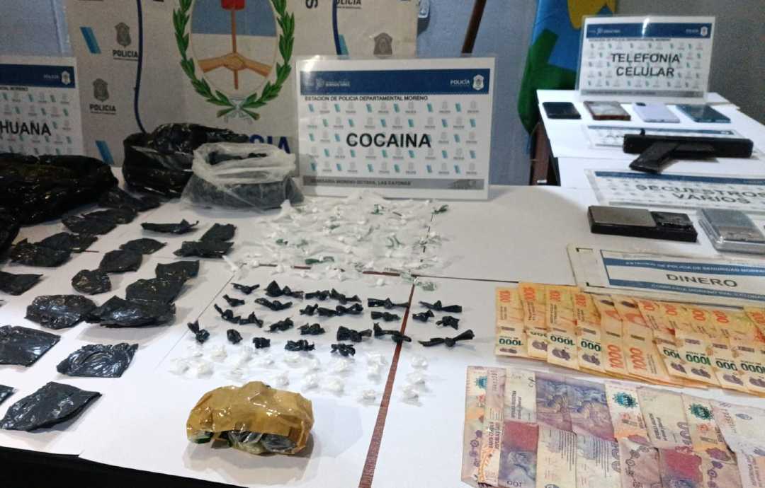 Desarticularon banda narco en Moreno: El Municipio de Moreno, a través de la —…