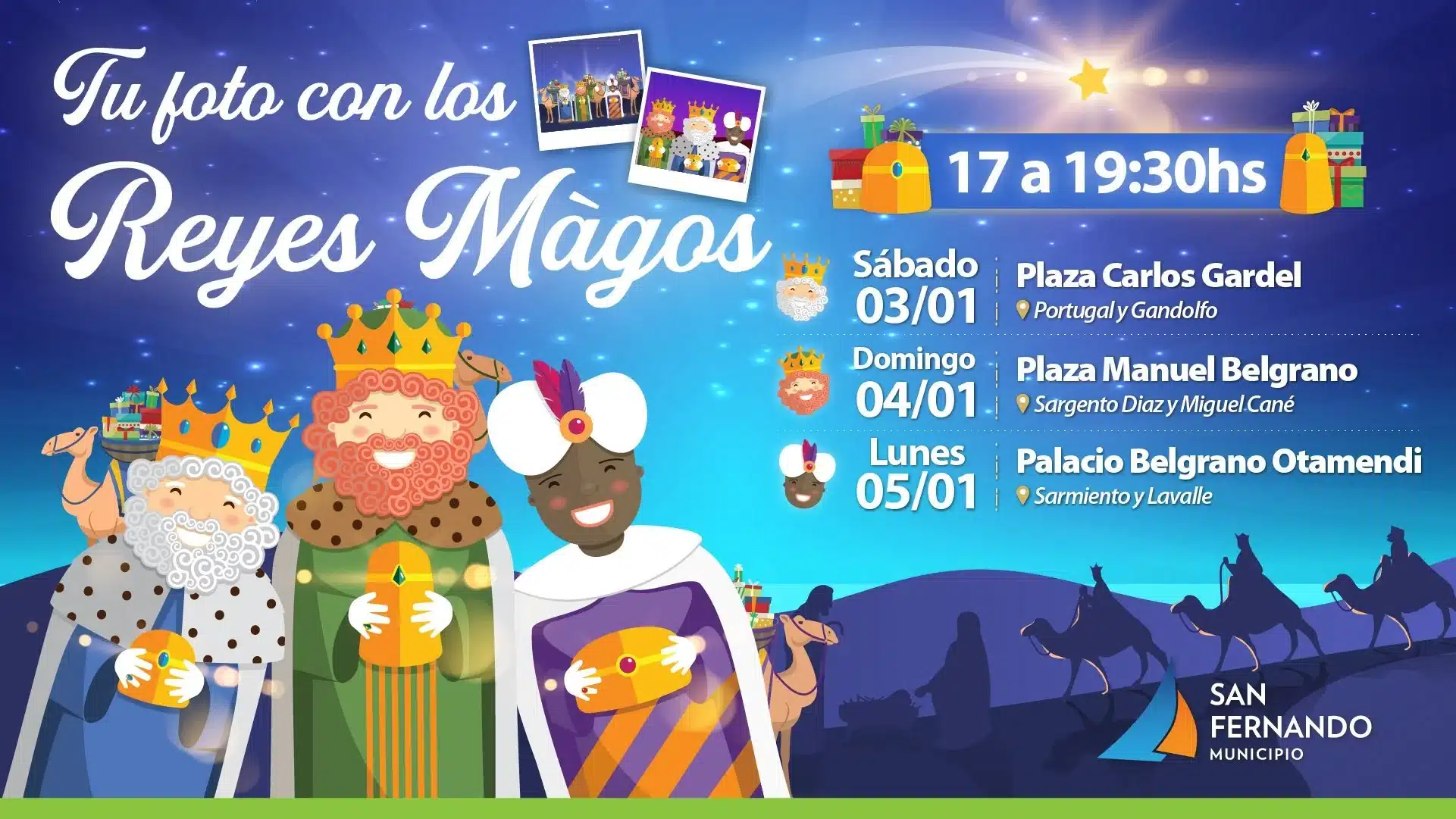 Los Reyes Magos vuelven a San Fernando para compartir momentos inolvidables…