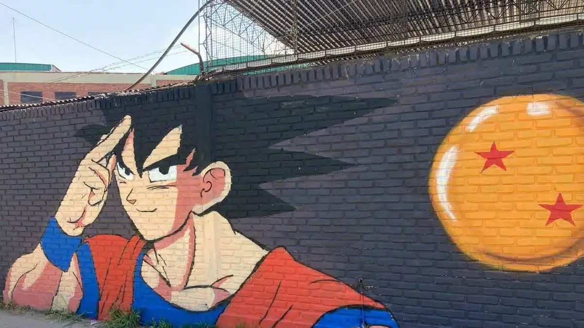 40 años de Dragon Ball en Almirante Brown: un mural en avenida República…