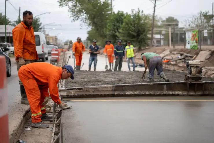 Avanza la obra en la Ruta 4 de Campana