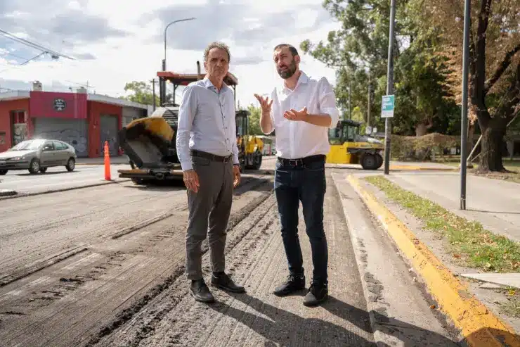 Hurlingham: Repavimentan Avenida Vergara por primera vez