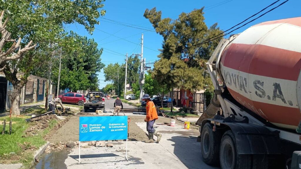 Lomas de Zamora: Repavimentación en Villa Albertina
