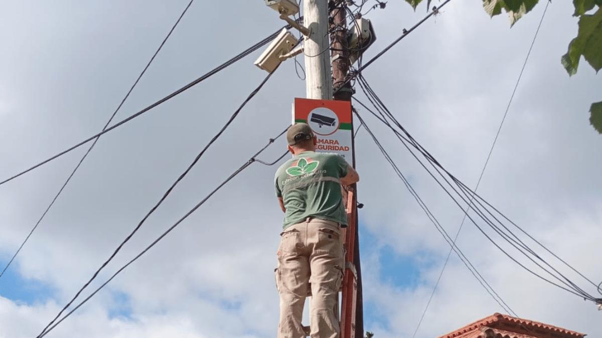 Nuevas cámaras de seguridad en Esteban Echeverría
