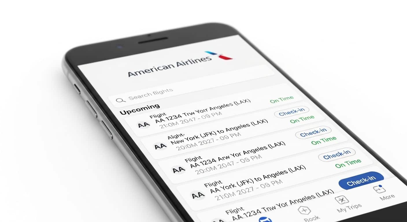 American Airlines: gestión de vuelos desde la app