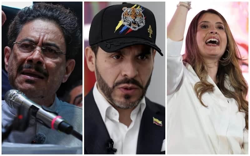 Cepeda, Espriella y Valencia lideran intención de voto en Colombia