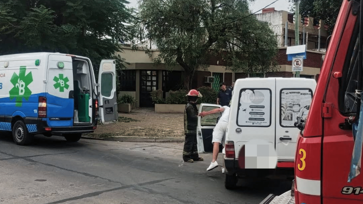 Choque en Longchamps: un herido
