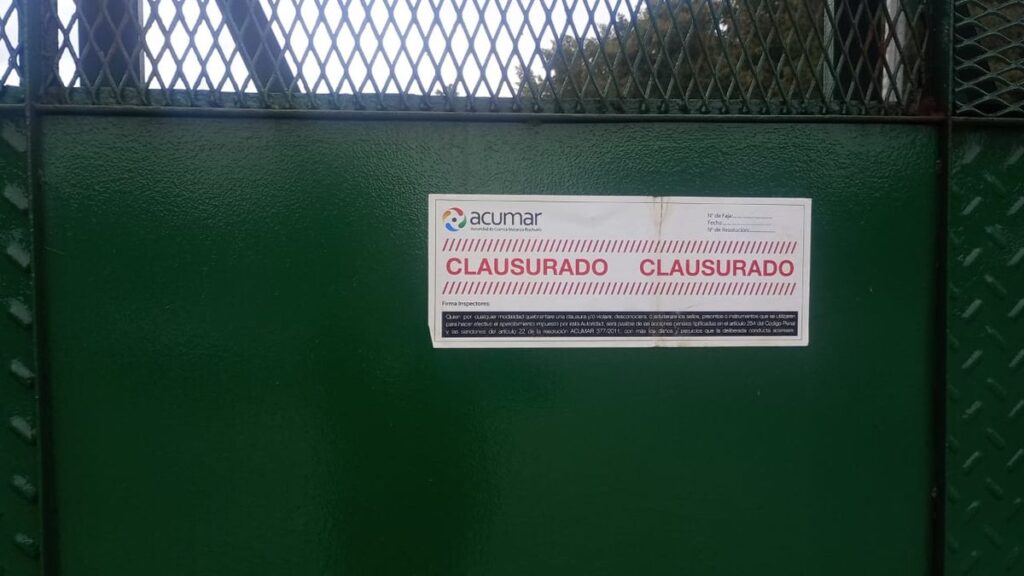 El Jagüel: ACUMAR clausura establecimiento de Cresta Roja