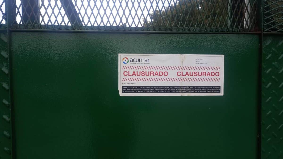 El Jagüel: ACUMAR clausura establecimiento de Cresta Roja