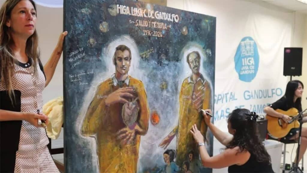 Homenaje a médicos desaparecidos en el Hospital Gandulfo