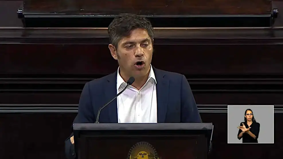 Kicillof inaugura sesiones en la Legislatura bonaerense