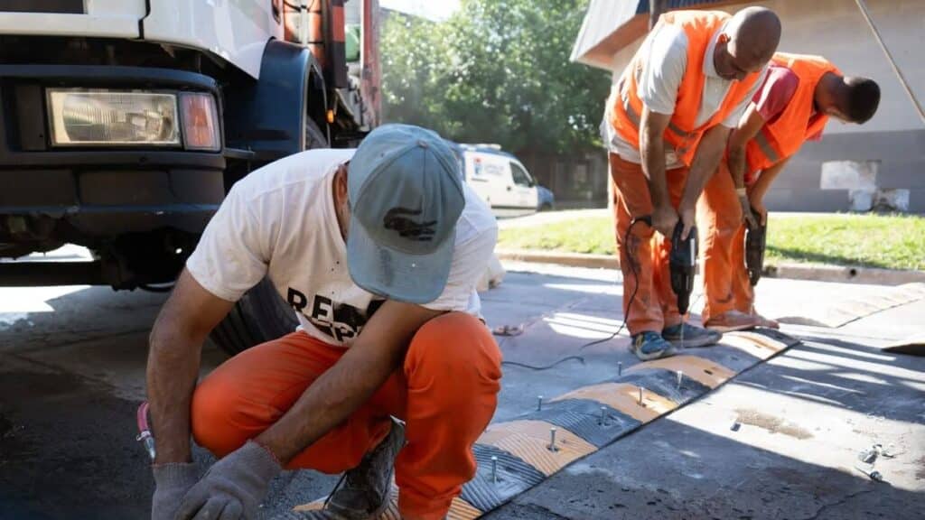 Lomas: reductores de velocidad en calles de Turdera