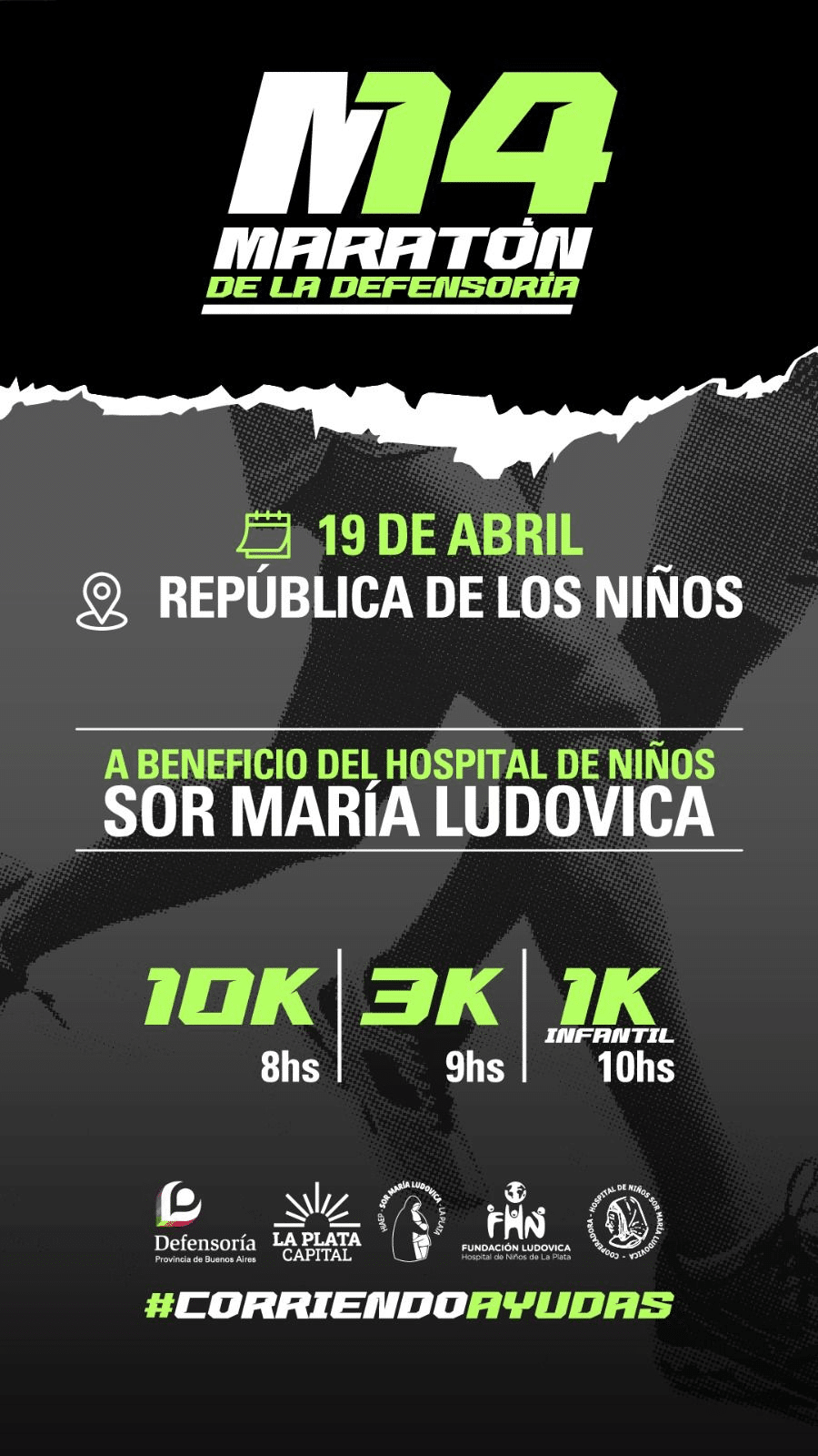 Maratón solidaria a beneficio del Hospital de Niños