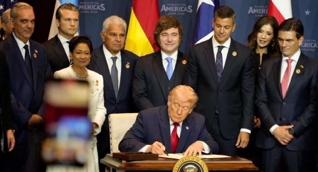 Milei en Cumbre de Trump 'Escudos de las Américas'