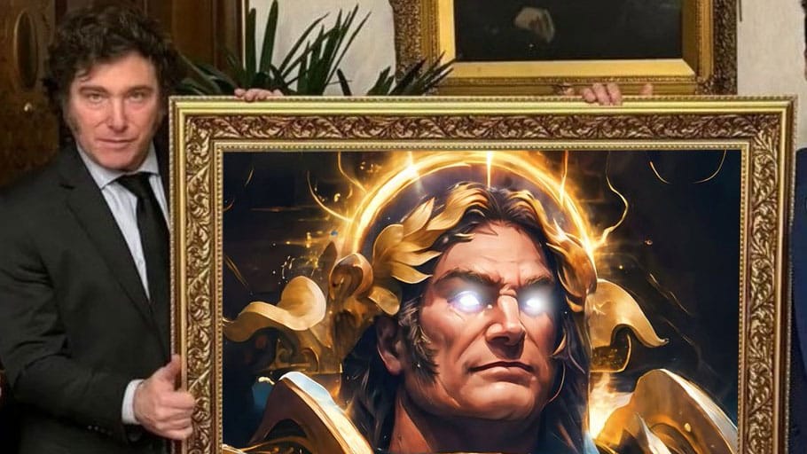 Moneda de oro con la cara de Milei: el plan revelado