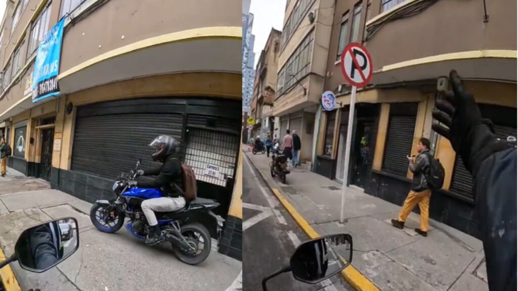 Motociclista frustra robo en Bogotá