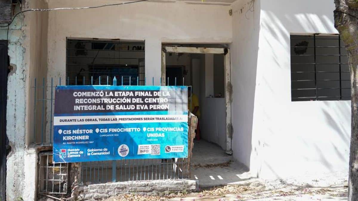Refaccionan centro de salud en Centenario, Lomas de Zamora