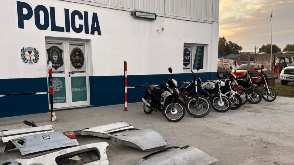 Allanamiento en talleres de San Vicente: droga y vehículos