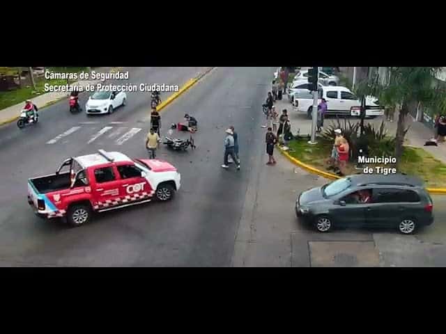 Grave incidente en Benavídez: menor en moto choca a conductor ebrio