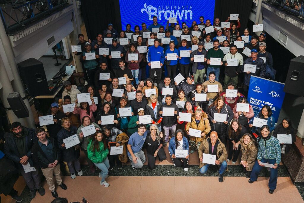 Almirante Brown: Certificados en RCP y primeros auxilios