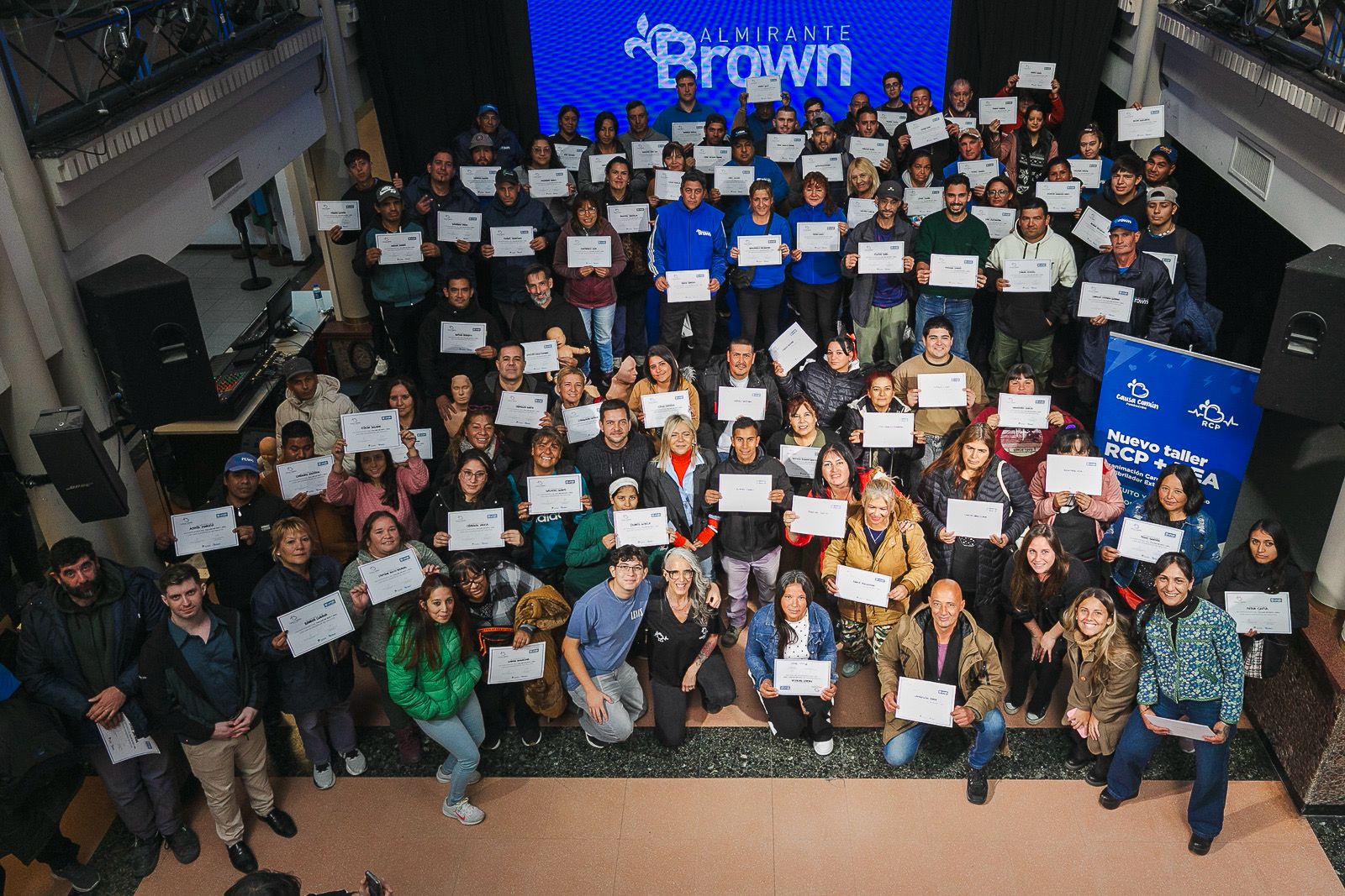 Almirante Brown: Certificados en RCP y primeros auxilios
