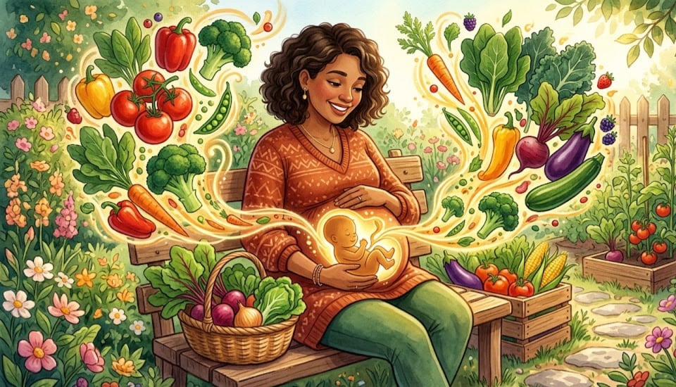 Estudio revela: Embarazo influye en gusto infantil por verduras
