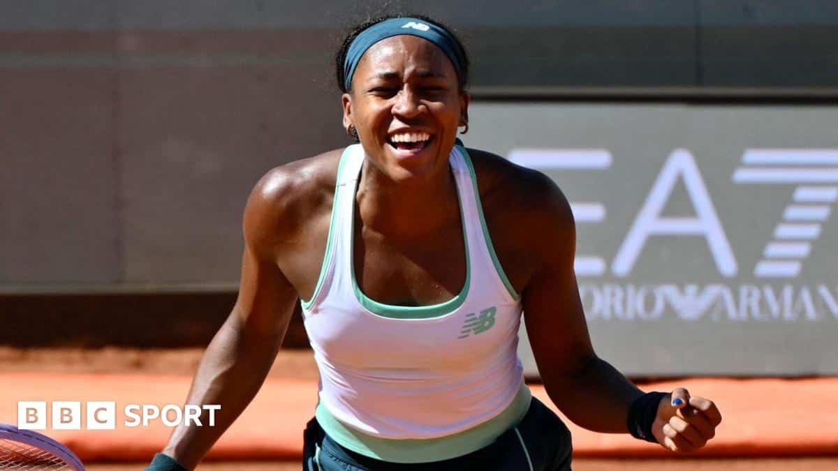 Gauff supera un difícil partido en el Italian Open