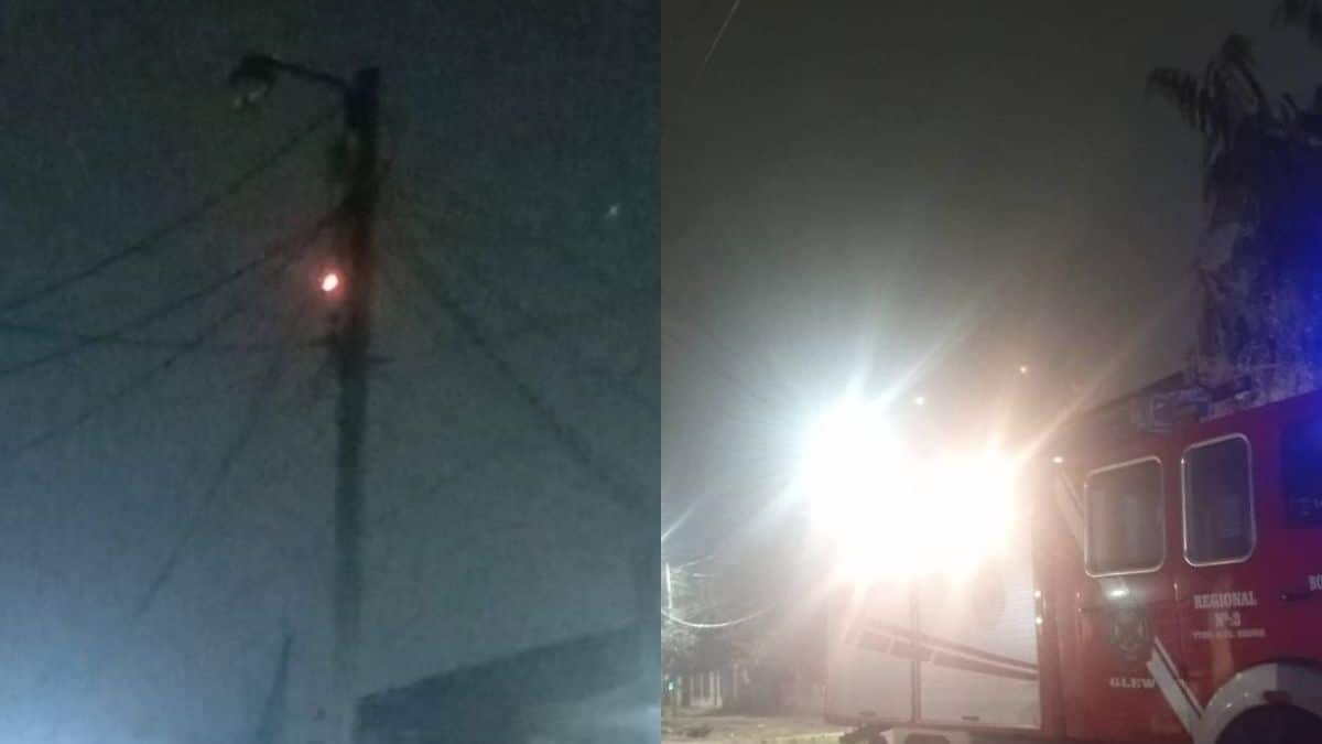Glew: Incendios en postes de luz alarmaron a vecinos