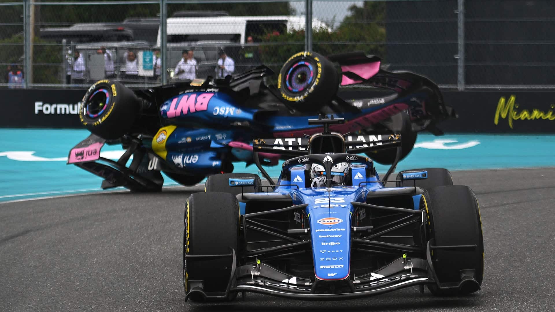 Impactante accidente de Gasly en Miami F1