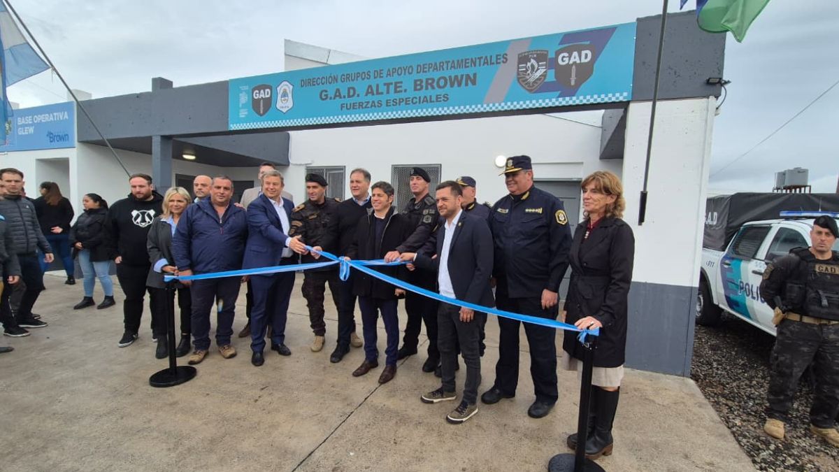 Kicillof inauguró obras en Almirante Brown