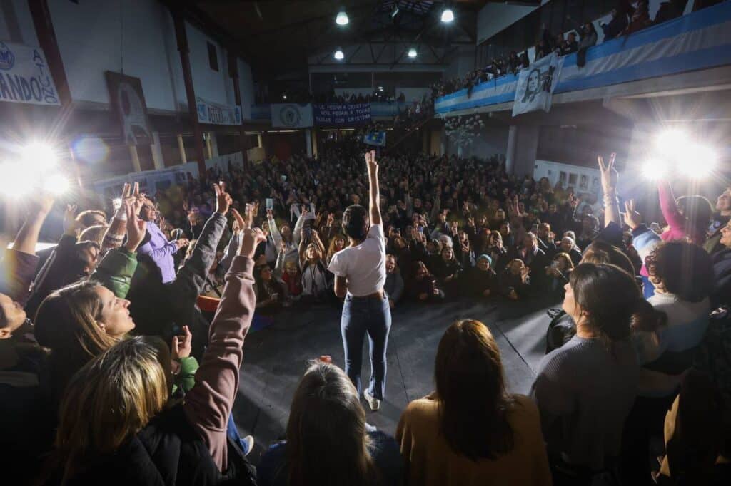 Mayra Mendoza lideró acto peronista en Quilmes