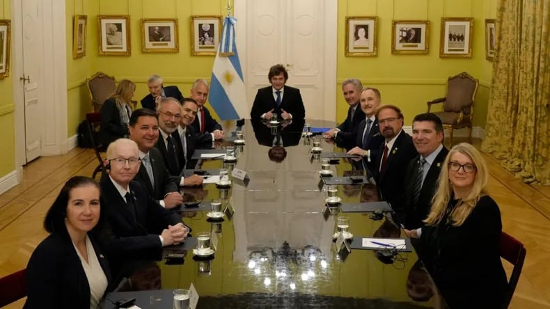 Milei se reúne con congresistas de EEUU por acuerdo comercial
