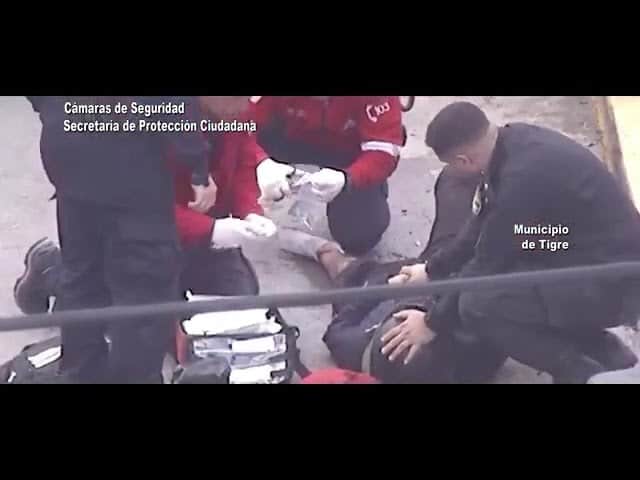 Tigre: Asisten a motociclista tras choque en Ruta 27