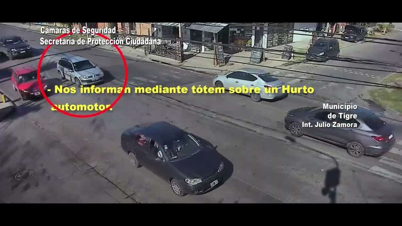 Tigre: Recuperan auto robado gracias a tecnología del COT
