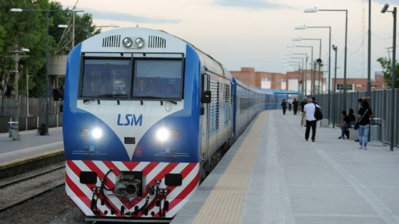 Tren San Martín limitado por obras en Retiro