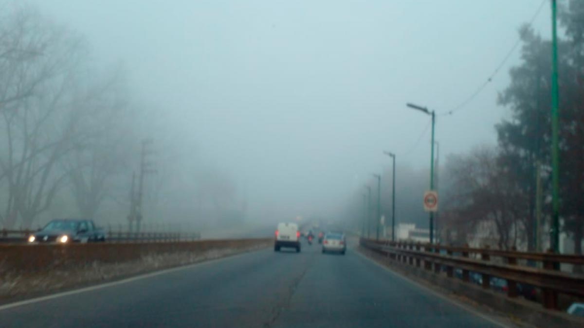 Zona Sur: Alerta por niebla y visibilidad reducida