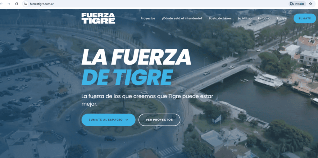 Fuerza Tigre lanzó una nueva página web para los vecinos