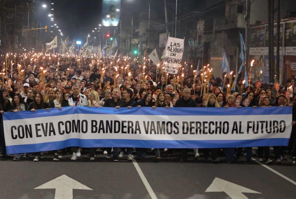 Homenajes a Evita con actos divididos en el peronismo