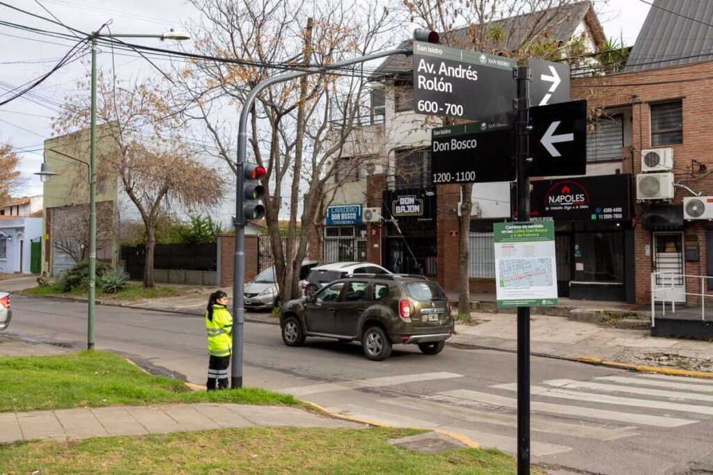 San Isidro cambió el sentido de circulación de dos calles