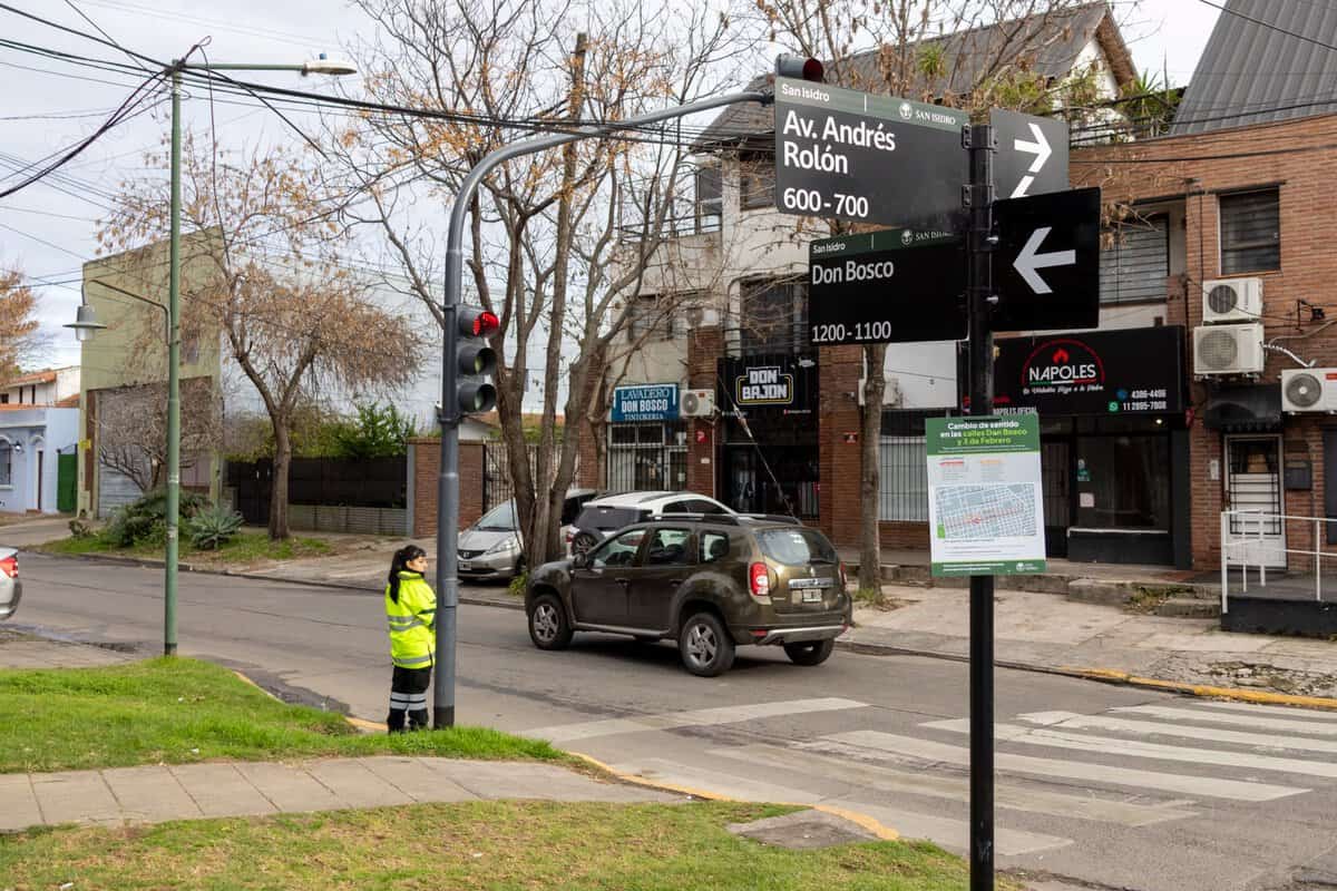San Isidro cambió el sentido de circulación de dos calles