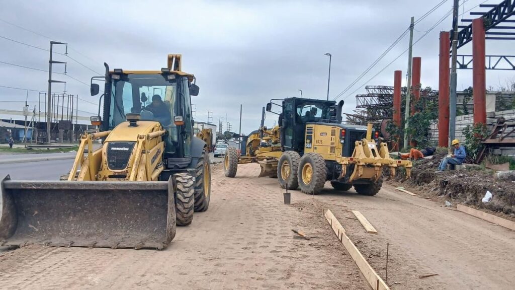 Almirante Brown: avanzan las obras de nuevas colectoras en Ruta 4
