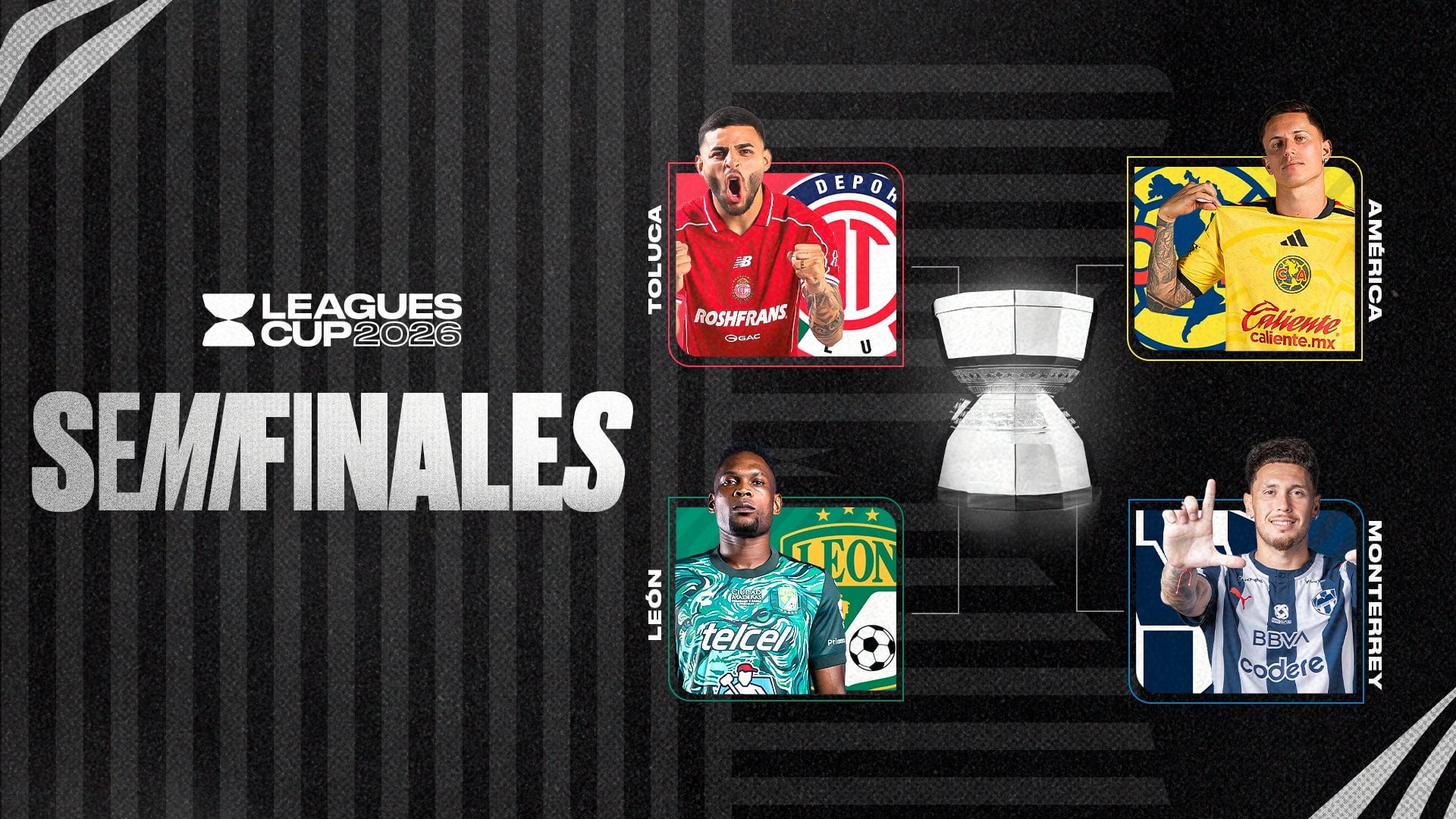 Confirmaron sedes y horarios para las semifinales de la Leagues Cup 2026